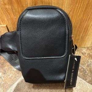 Jane & Berry black crossbody/waist purse bag-nwt